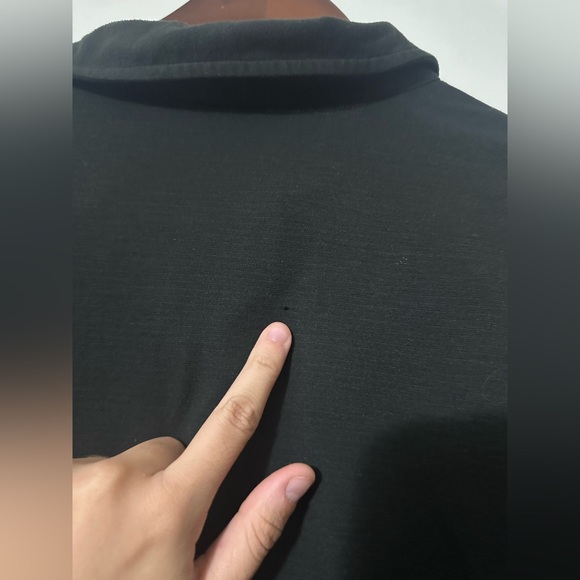 Lululemon Classic-Fit Pique Short Sleeve Polo Black Mens - Picture 2 of 7